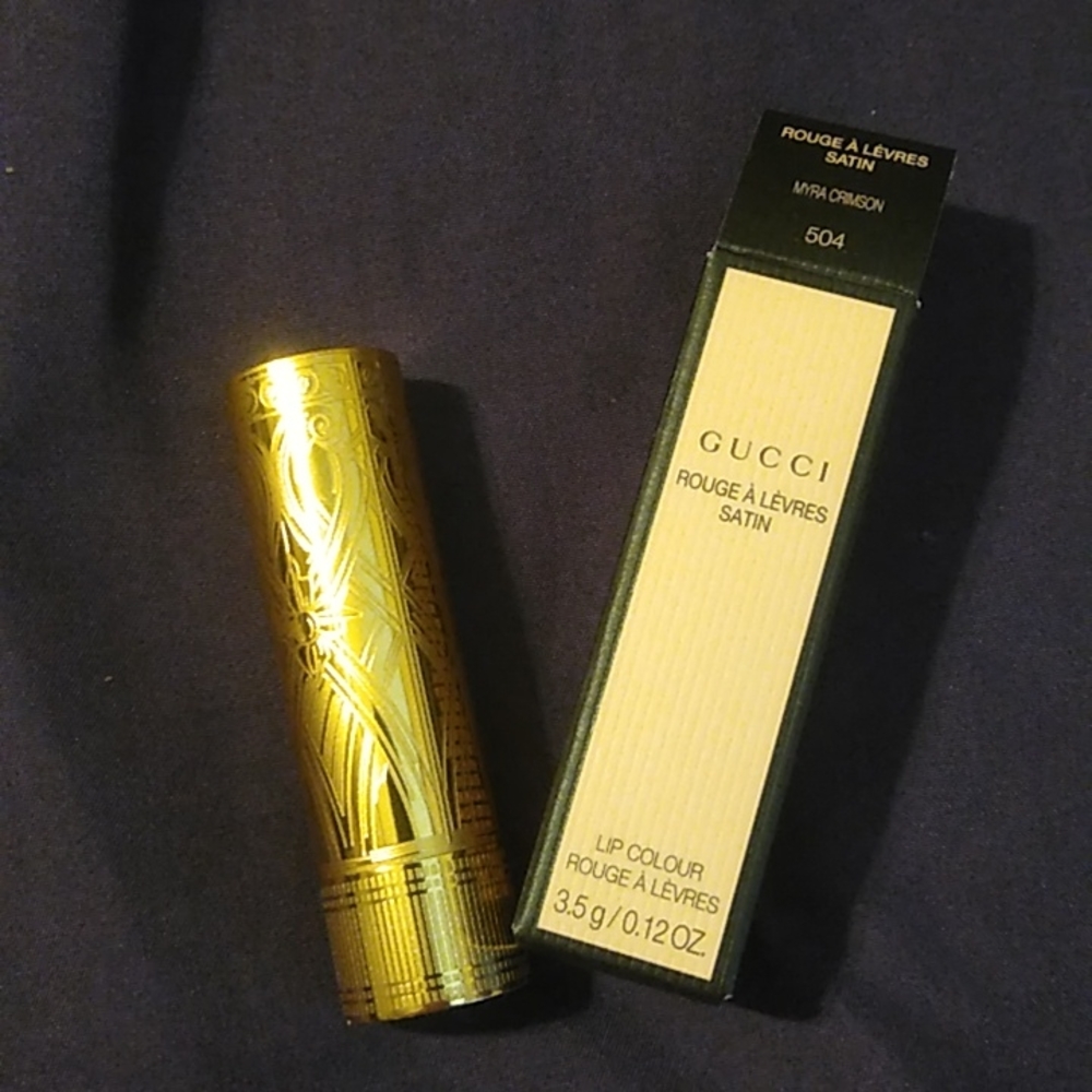 Gucci lipstick satin Myra crimson 504 - Picture 4 of 4